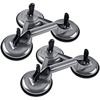 Los mejores  - YAOBLUESEA 2 x Ventosas para cristal con Ventosa vacio Ventosa Max. 120 kg de succión de vacío única sifón 118 mm de…